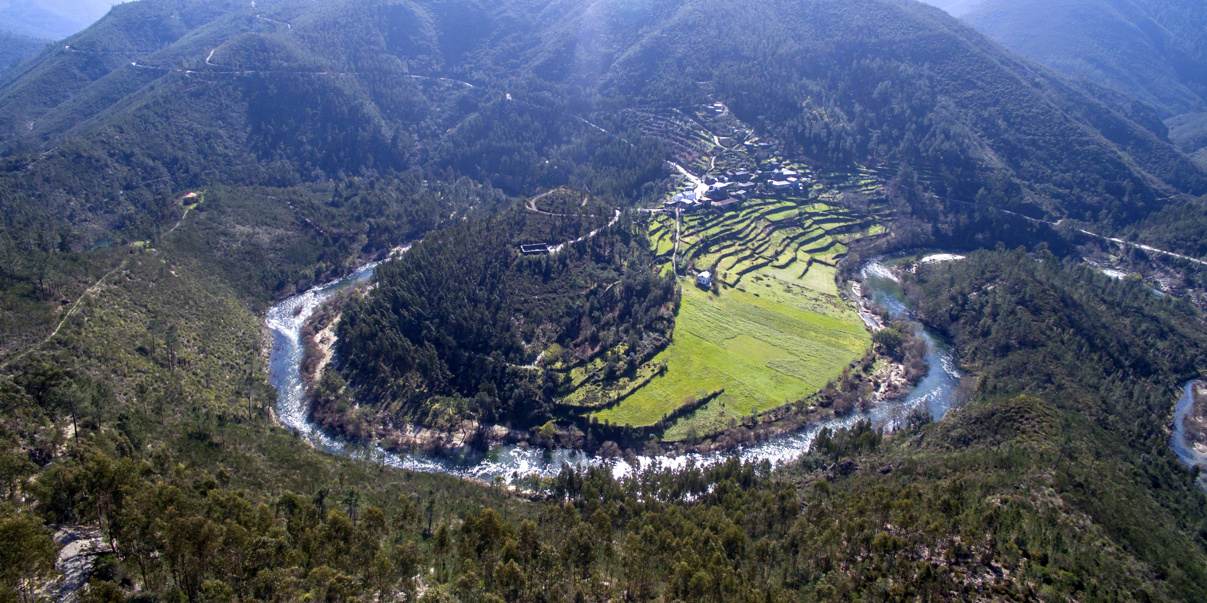 Meandro do Paiva — vista aérea